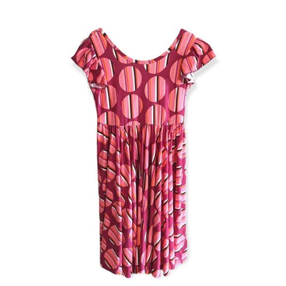 Dot Dot Smile NWT's Twirling Empire Dress Pink Circle Print Girls Size 7. - Picture 4 of 14